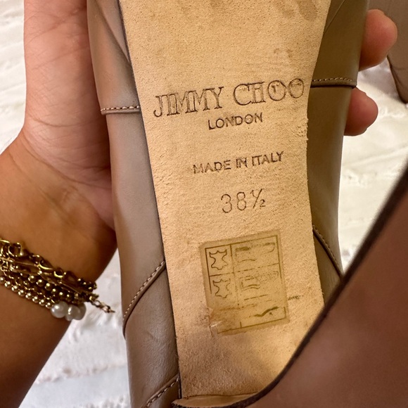 Jimmy Choo 38.5 Blonde Dyers Calf Leather booties - Picture 4 of 9